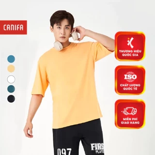 Áo phông nam CANIFA chấT cotton tay cộc phom regular 8TS23A004