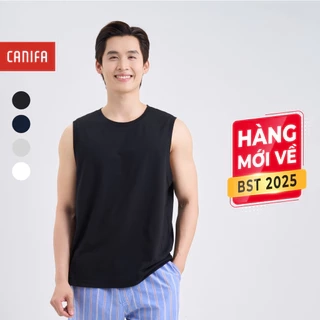 Combo 2 áo mặc nhà nam CANIFA cổ tròn sát nách 8LA25A003