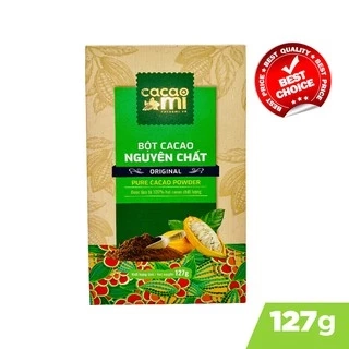 Bột ca cao nguyên chất gu truyền thống Cacao Mi Original đặc sản Việt Nam quà biếu tặng hộp 127g