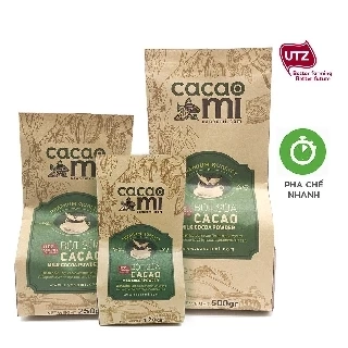 Bột ca cao sữa 3in1 CacaoMi thức uống chocolate đậm cacao nguyên chất loại ngon 120g/250g/500g