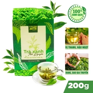 Trà xanh Thái Nguyên CACAOMI chè Tân Cương đặc sản truyền thống Việt Nam làm quà biếu tặng 200g