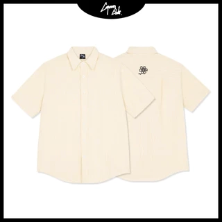 Áo sơ mi nam mùa hè sọc oxford VERTICAL ngắn tay CAPMAN CLUB, phom rộng trẻ trung thoải mái