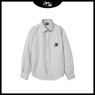 Áo sơ mi nam tay dài sọc Oxford FLOWER phom rộng CAPMAN CLUB, trẻ trung, thoải mái