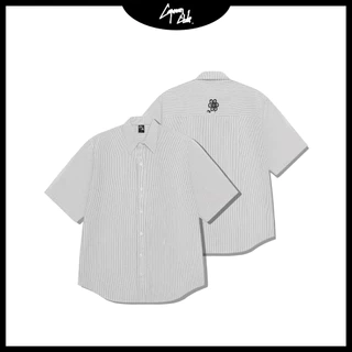 Áo sơ mi nam tay ngắn VERTICAL sọc Oxford, phom rộng CAPMAN CLUB trẻ trung thoải mái