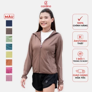 Áo Chống Nắng Nữ 𝐂𝐀𝐑𝐃𝐈𝐍𝐀 1 Lớp Chất Thun Lạnh Aircool Nhật Bản Cao Cấp Chống Tia UV 2NF,4NMF01