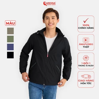 Áo Gió Nam 𝐂𝐀𝐑𝐃𝐈𝐍𝐀 2 Lớp Chất Vải Gió Cao Cấp Chống Thấm Nước Cản Gió Trẻ Trung 3GNM01