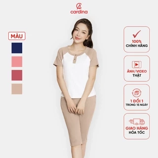 Bộ tăm lạnh nữ CARDINA thiết kế cổ trụ quần lửng chất liệu cao cấp co dãn thoải mái phù hợp với nhiều độ tuổi 5BFL01