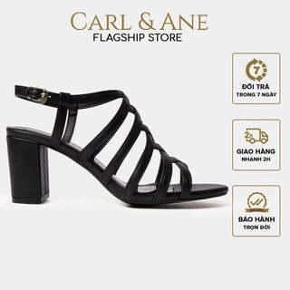 Carl & Ane - Sandal cao gót nữ kiểu dáng chiến binh thời trang màu kem _ CS001