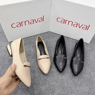 Giày cao gót mũi nhọn trang trí khóa GCOROI cao 3 cm da cao cấp siêu sang - VS65