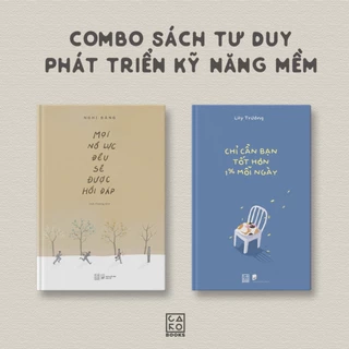 Sách - Combo 2 cuốn Phát triển kỹ năng mềm - có chữ ký (Mọi nỗ lực + Chỉ cần bạn tốt hơn 1%)