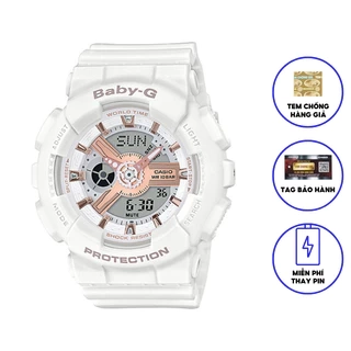 Đồng Hồ Nữ Casio Dây Nhựa BABYG BA-110CR-7ADR Chính Hãng