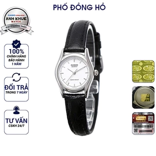 Đồng hồ nữ dây da Casio chính hãng Anh Khuê LTP-1094E-1ARDF
