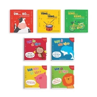 Sách - Combo 7 cuốn ehon: Động Vật và Âm Thanh Quanh Bé - Dành cho bé từ 0 - 6 tuổi
