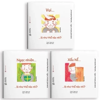 Sách - Ehon Combo 3 Cuốn Cảm xúc - Ehon Nhật Bản dành cho bé từ 0 - 6 tuổi
