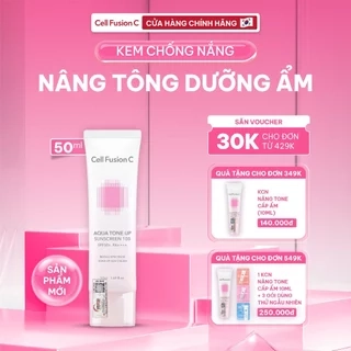 Kem Chống Nắng Nâng Tone Cấp Ẩm Căng Bóng Cho Mọi Loại Da Cell Fusion C Aqua Tone Up Sunscreen 100 SPF50+ PA++++