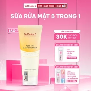 Sữa Rửa Mặt 5 trong 1 Cell Fusion C Pore Sun Cleansing Foam 150ML