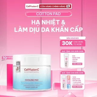 Toner Pad Hạ Nhiệt & Làm Dịu Da Khẩn Cấp Cell Fusion C Cooling Pad 70 miếng
