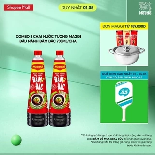 Combo 2 chai nước tương Maggi đậu nành đậm đặc 700ml/chai
