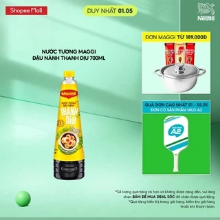Nước tương Maggi đậu nành thanh dịu 700ml/chai