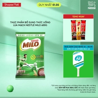 Thực phẩm bổ sung thức uống lúa mạch Nestlé Milo 600g