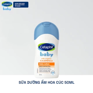 Sữa dưỡng ẩm dịu lành hằng ngày cho bé Cetaphil Baby Daily Lotion with Organic Calendula 50ml