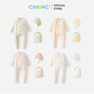 Bộ body dài liền tất tích hợp bao tay kèm mũ và yếm Nature cho bé sơ sinh