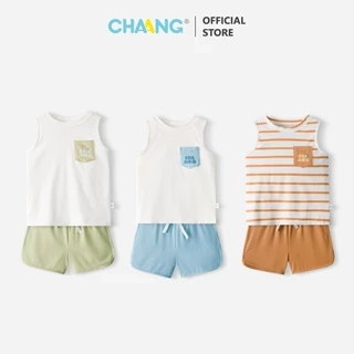 Bộ quần áo ba lỗ túi ngực Bloom cho bé trai