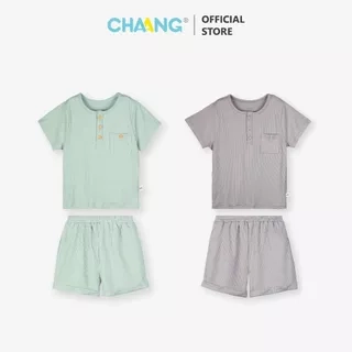 Bộ quần áo cộc cổ trụ Monster cho bé trai chất liệu tăm lạnh