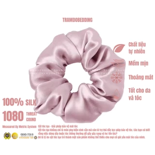 Buộc Tóc Lụa NITE9SILK TRAMDOBEDDING Ngăn Xơ Rối Tóc | Silk Hair Scrunchie | Size M