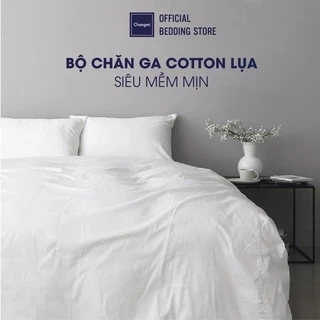Bộ chăn ga 4 món Changmi Bedding 100% cotton lụa tự nhiên siêu mềm mịn tiêu chuẩn khách sạn 5 sao. 100% cotton bedsheet