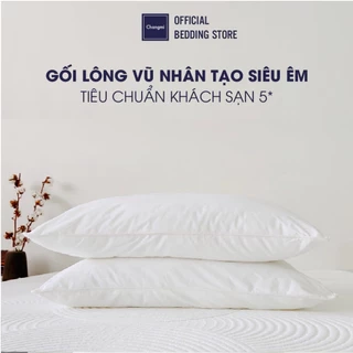 Gối lông vũ nhân tạo Microfiber Changmi Bedding siêu êm tiêu chuẩn khách sạn 5 sao - 1 chiếc