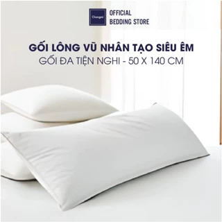 Ruột gối đôi / gối ôm lông vũ nhân tạo Microfiber siêu êm Changmi Bedding cao cấp chuẩn khách sạn 5 sao - 50x140 cm