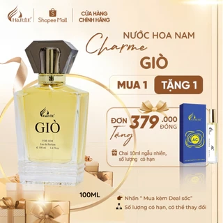 Nước Hoa Nam Charme Giò 100ml Chính Hãng, Hương Gỗ Trái Cây Quyến Rũ, Cá Tính