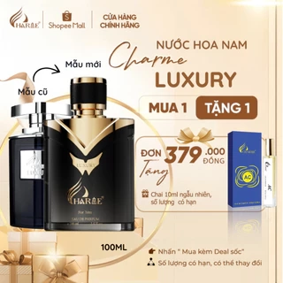 Nước Hoa Nam Charme Luxury 100ml Chính Hãng, Hộp Cứng Lưu Hương Lâu, Nam Tính, Lịch Lãm