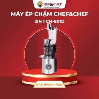 Máy Ép Chậm 2 Trong 1 CH-801D – Ép Nguyên Trái, Kèm Đầu Vắt Cam – Bảo Hành Tại 12 Tháng