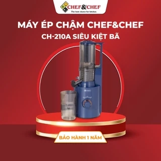 Máy Ép Chậm Mini Cao Cấp CHEF&CHEF CH-210A – Ép Kiệt Bã, Giữ Trọn Dinh Dưỡng