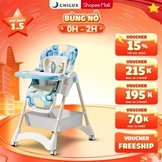 Ghế ăn dặm cao cấp Chilux Grow D - Đồng hành cùng mẹ - Bé khỏe, ăn ngon