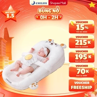 Gối chống trào ngược cho bé Hổ vàng Chilux - Thiết kế 3 nấc nghiêng tùy chỉnh, gối định hình