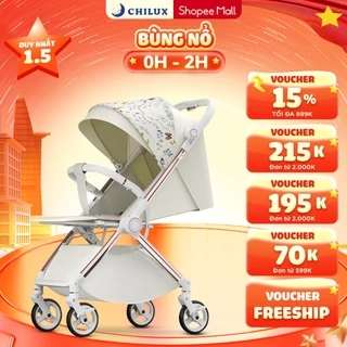 Xe đẩy 2 chiều Chilux K5 - Thiết kế giỏ nằm rộng rãi, bánh xe giảm xóc