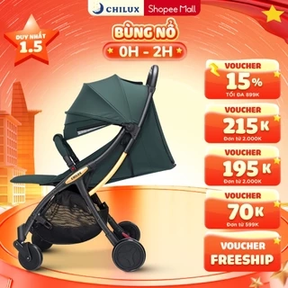 Xe đẩy cho bé gấp gọn CHILUX D23 - giảm rung lắc tối đa, bảo hành chính hãng 3 năm