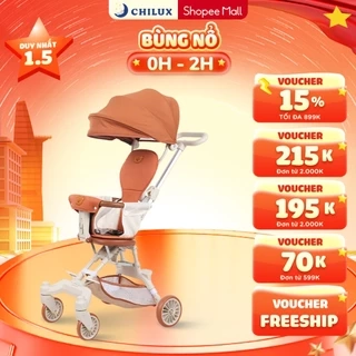 Xe đẩy gấp gọn Chilux M22 - Ghế ngồi xoay 2 chiều, mái che tuỳ chỉnh linh hoạt