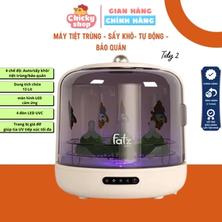 Máy úp bình sữa, tiệt trùng UVC, sấy khô và bảo quản Tidy 2 dung tích 13L FATZBABY FB4613ZH 4 chế độ riêng biệt