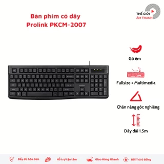 Bàn Phím Có Dây Prolink PKCM-2007 - CHÍNH HÃNG STORE