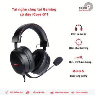 Tai Nghe Chụp Tai Gaming Có Dây iCore G11 - CHÍNH HÃNG STORE