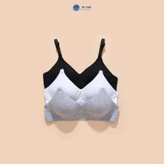 Áo Cotton Nữ Không Gọng Đệm Mỏng Mềm Mại Thấm Hút by Bechipi Al7895