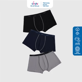 Combo 3 chiếc Quần boxer bé trai Chippo quần lót bé trai từ 5 đến 16 tuổi (30 đến 60kg) chất vải cotton cao cấp