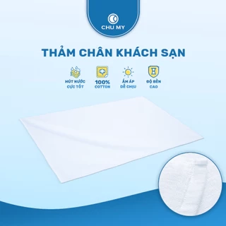 Thảm chân khách sạn CHU MY 50x70cm (320g) và 50x75cm (330g), màu trắng