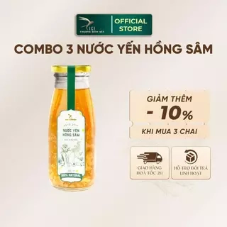 300ml Nước Yến Hồng Sâm Chưng Tươi CiCi Thượng Đỉnh Yến Giải Nhiệt Mát Lạnh Nấu Trong Ngày