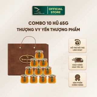 Combo 10 Hũ Yến Chưng Thượng Phẩm 10G Yến Sẵn Không Kèm Hộp 6 Vị Cici Thượng Đỉnh Yến 65G Yến Gia Đình