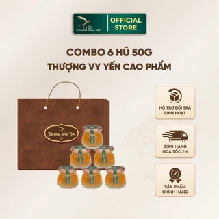 Combo 6 Hũ Yến Cao Phẩm 5G Yến Thật Hũ 50G Chưng Sẵn Không Kèm Hộp 5 Vị Cici Thượng Đỉnh Yến Yến  Sào